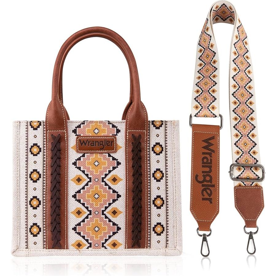 Wrangler Women’s Southwestern Print Small Canvas/ Crossbody Bag