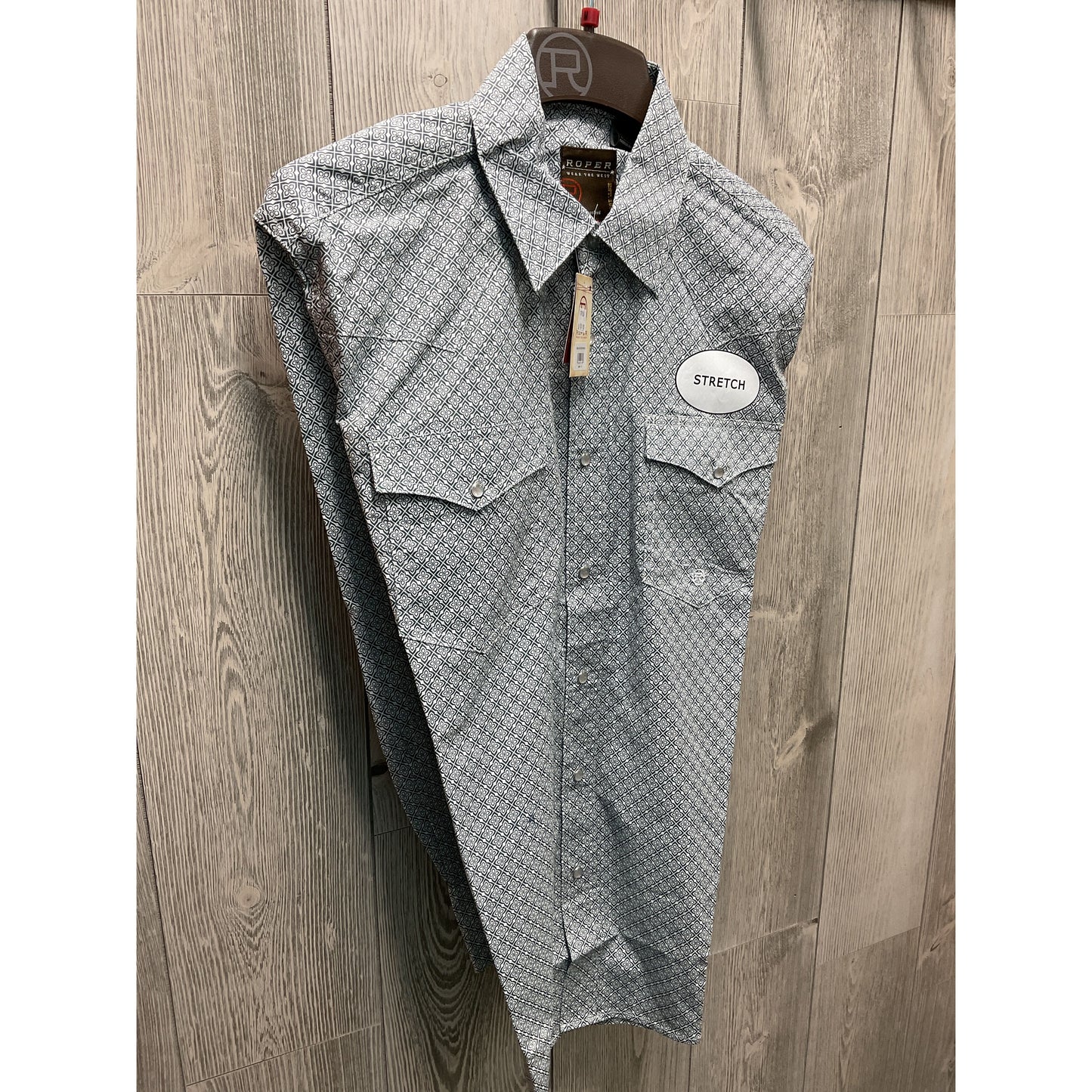Roper Men’s Snap Shirt, Red Plaid 03-01-225-2104 and 03-01-725-2104