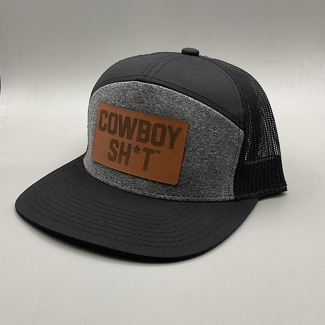 Cowboy Sh*t - Heather Grey & Black Snap Back Men’s Ball Cap