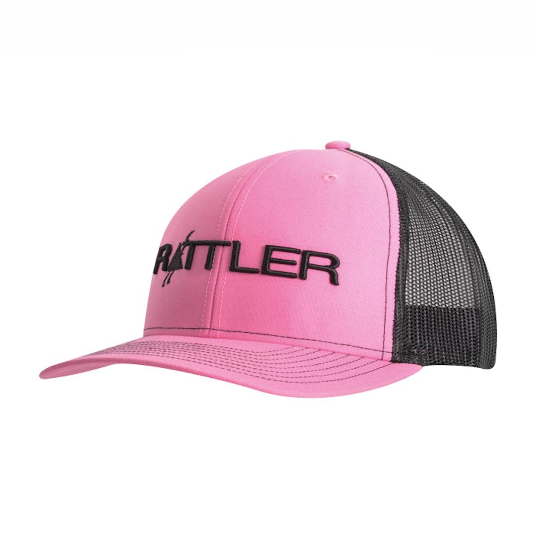 Rattler -  Pink & Black Embroidered Snap Back Youth Ball Cap CAPRR15-S