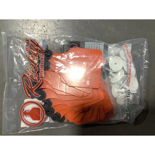 Ritchey Tag Lrg Cow Orange/Black 25 pack