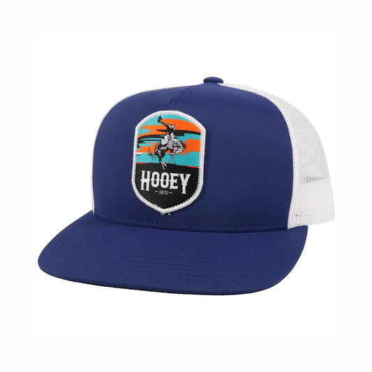 Hooey - Cheyenne Blue & White Snap Back Youth Ball Cap 2144T-NVWH-Y