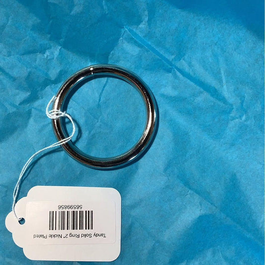 Tandy Solid Ring 2" Nickle Plated