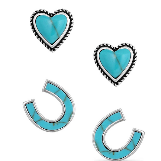 Heart & Horseshoe TQ Earrings