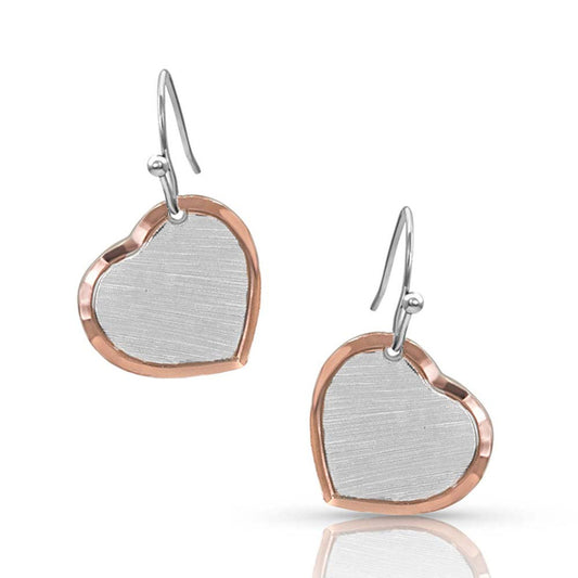 Montana Perfectly Paired Two-Tone Heart Earrings