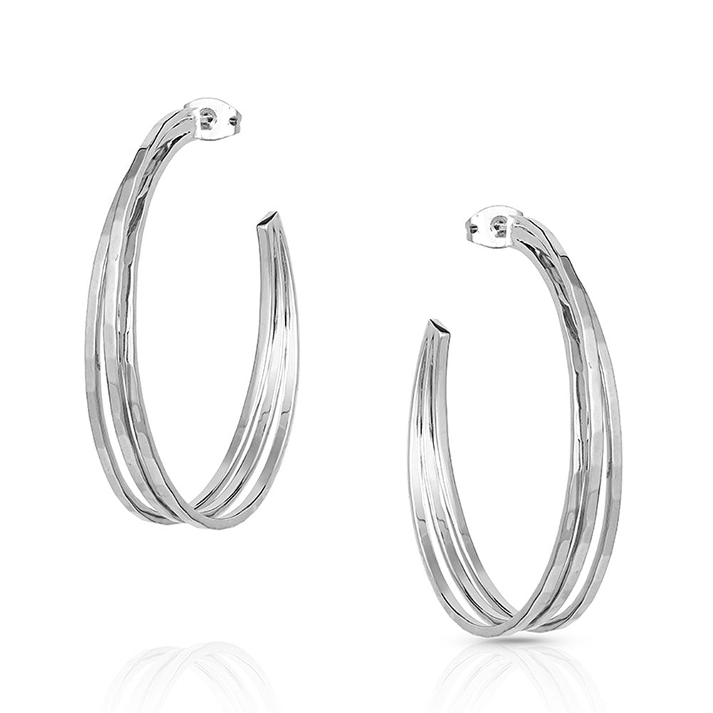 Montana Cut Trio Hoop Earrings