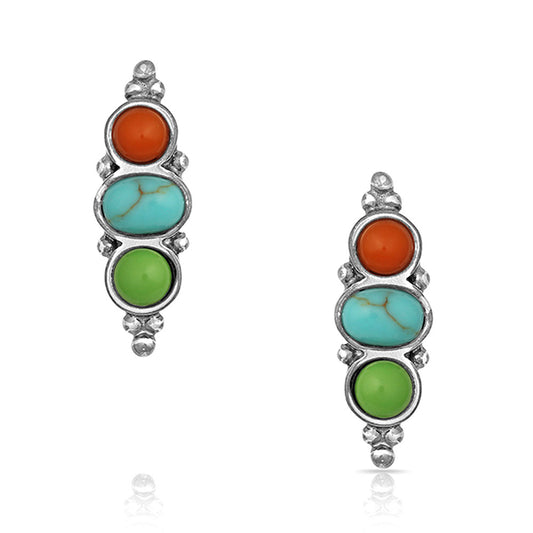 Montana Silversmiths - Earrings - Color Me Trio