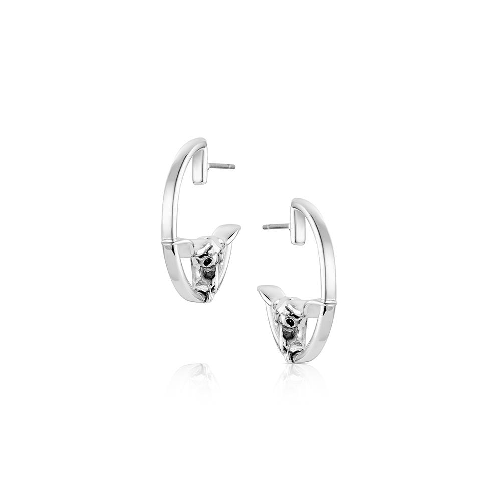 Montana Silversmith Western Silhouette Longhorn Earrings ER6531