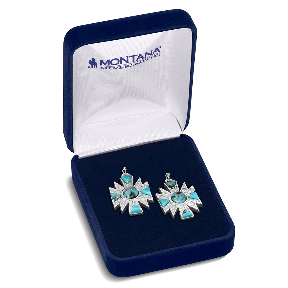 Montana Silversmith Southwestern Sun Turquoise Earrings ER6603
