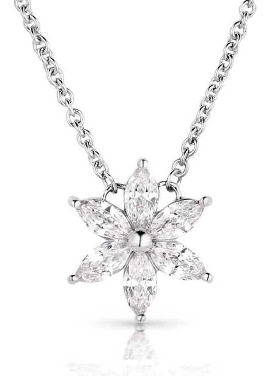 Montana Silversmiths Necklace - Floral Cheer Crystal NC5851