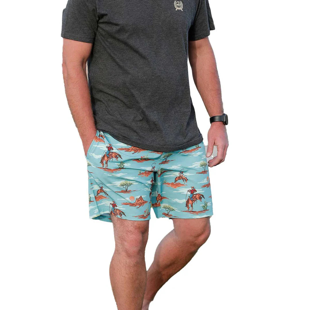 Mens Cinch Desert Cowboy Swim Shorts