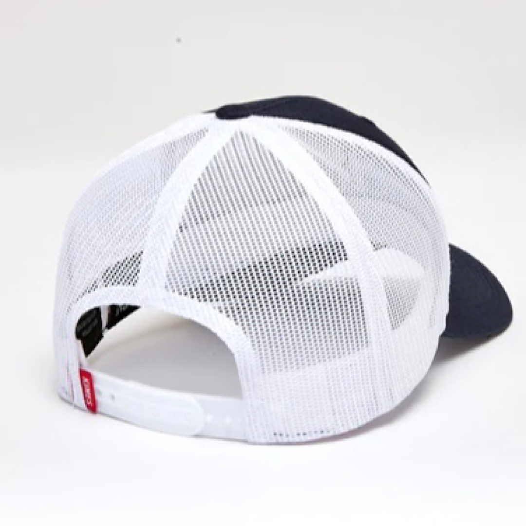 Kimes - Diamond Navy Blue & White Snap Back Men’s Ball Cap