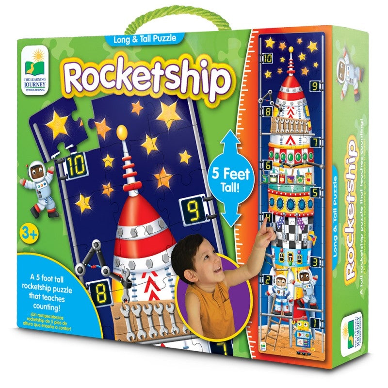 123 Rocketship Long & Tall Puzzle