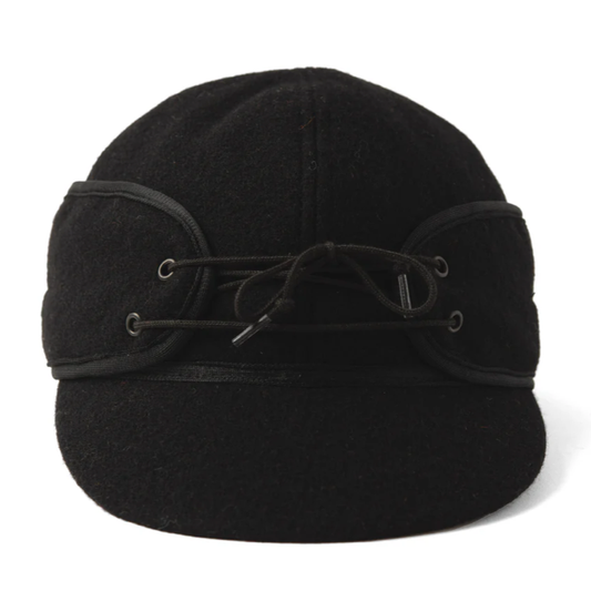 CROWNCAP Classic Wool Blend Black Railroad Hat 1-170
