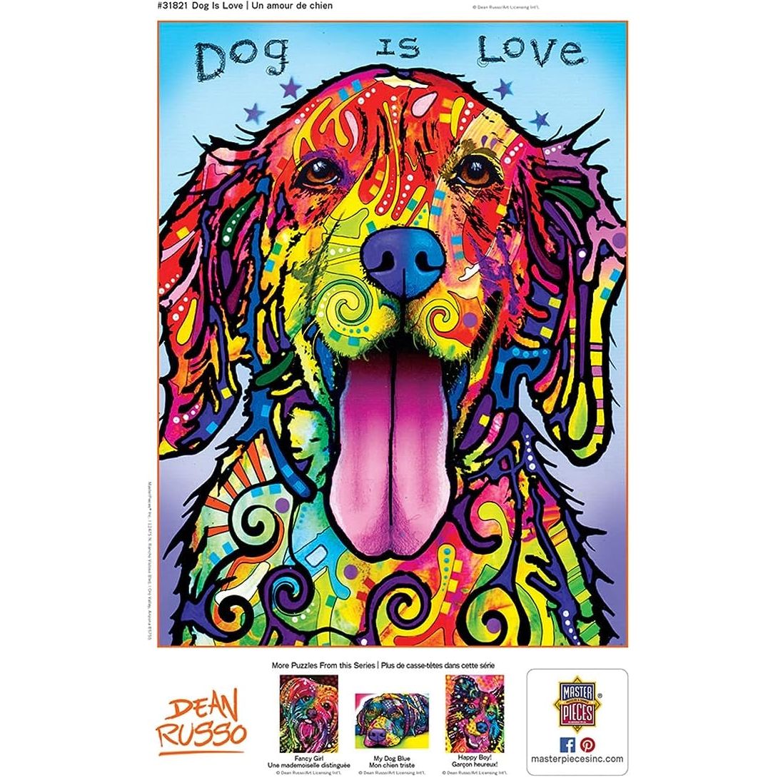 Dean Russo Dog is Love EZ Grip Large Jigsaw Puzzle 300pc 31821