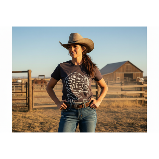 Wrangler Ladies T-Shirt - Brown 112368898