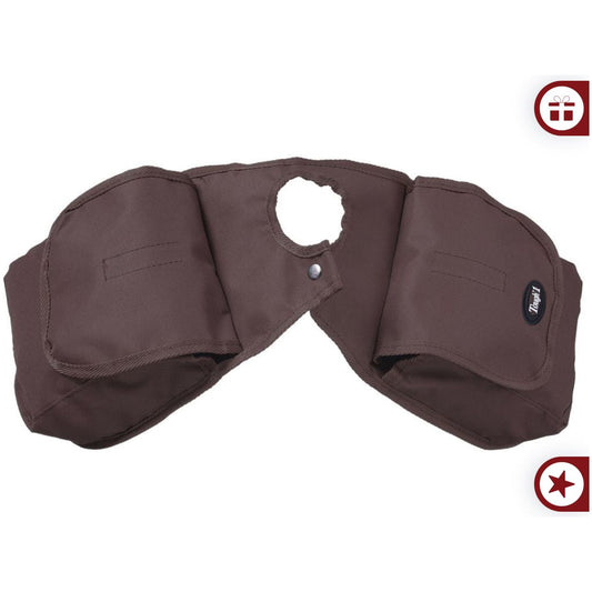 Tough1 Nylon Pommel Bag Brown