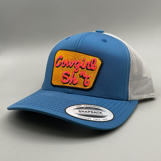 Cowgirl Sh*t - The Bassano Blue & Grey Snap Back Ladies Ball Cap