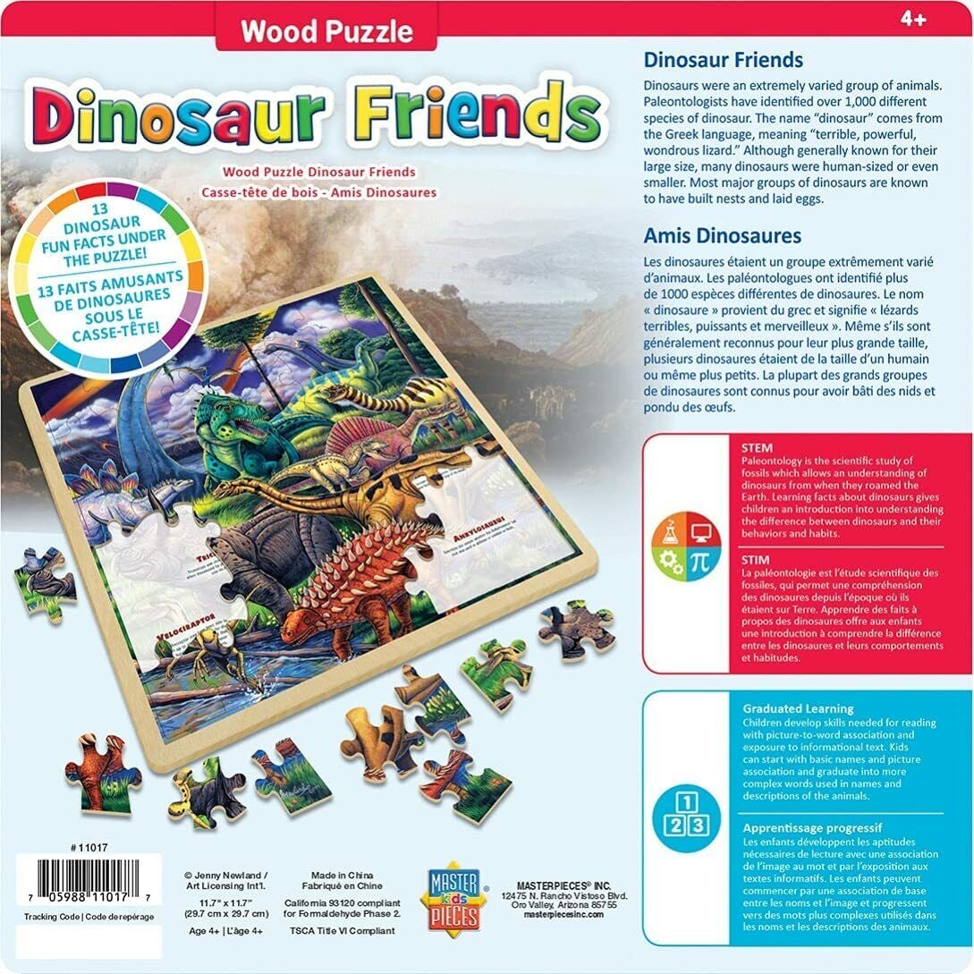 Dinosaur Friends Wooden Puzzle 48pc 11017