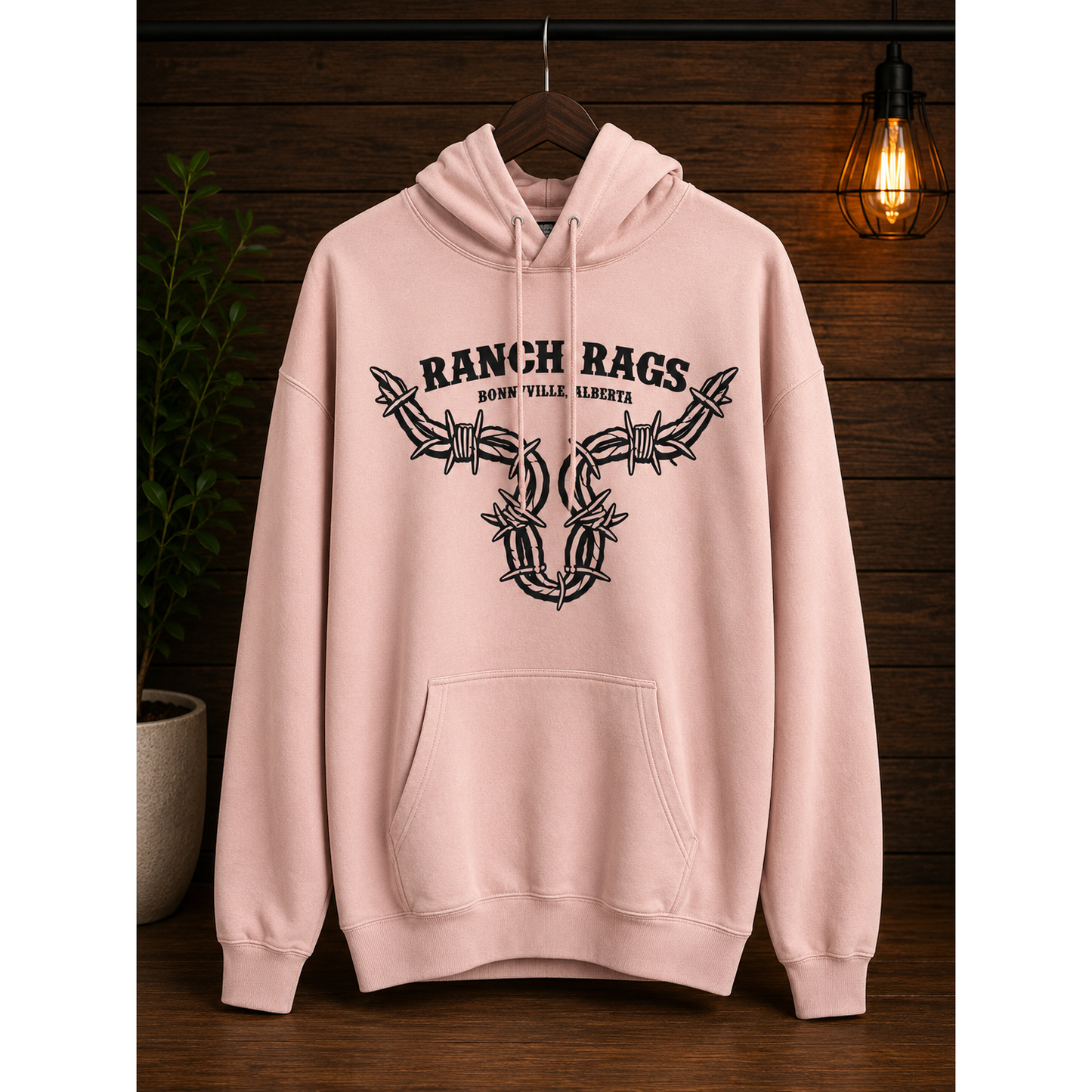 RanchRag's Ranch Tough Barbwire Hoodie