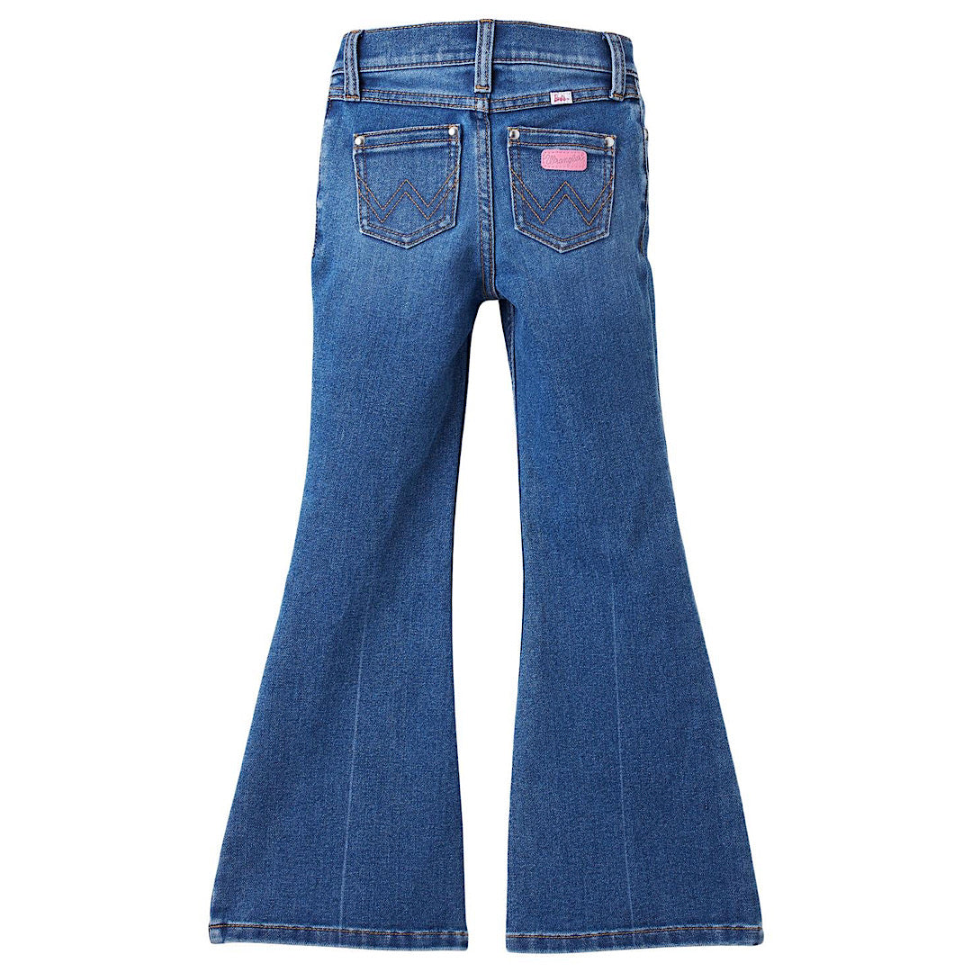 GIRLS WRANGLER FLARE DENIM X BARBIE JEANS