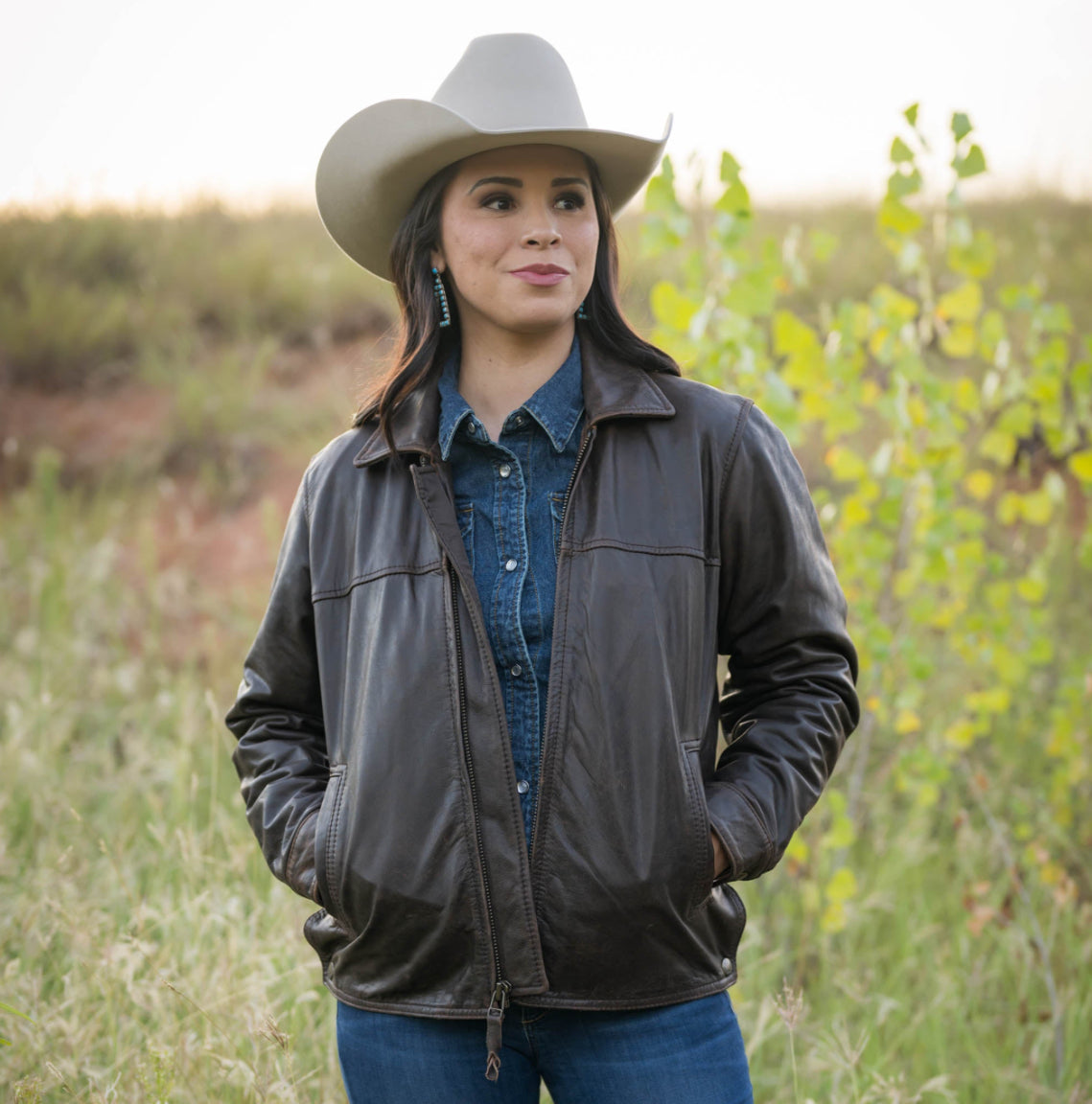 STS Leather Rifleman Draft Horse Ladies Jacket STS5586