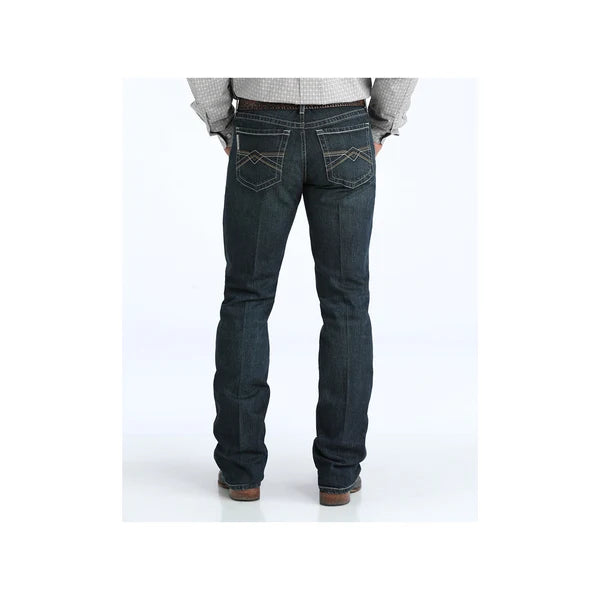 Cinch Men's Ian Dark Stone Wash Slim Bootcut Jeans MB34136001