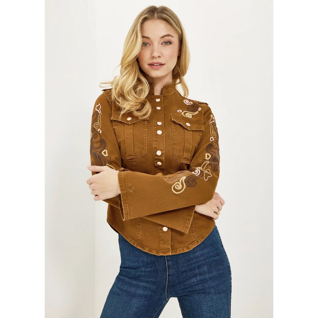 WRANGLER X LAINEY WILSON EMBROIDERED UTILITY JACKET | 112368237