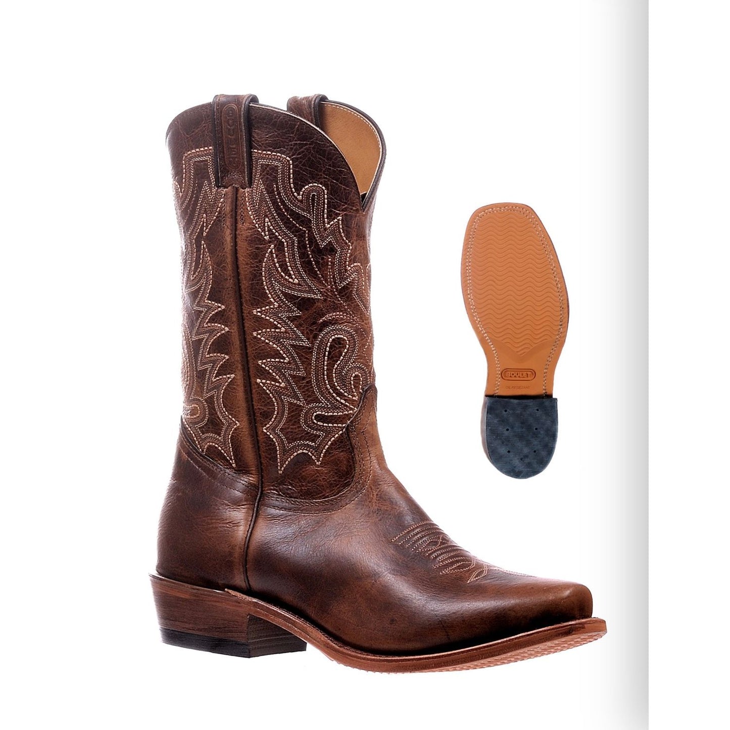 Boulet Men’s Western Boot, Cutter Toe, 6286