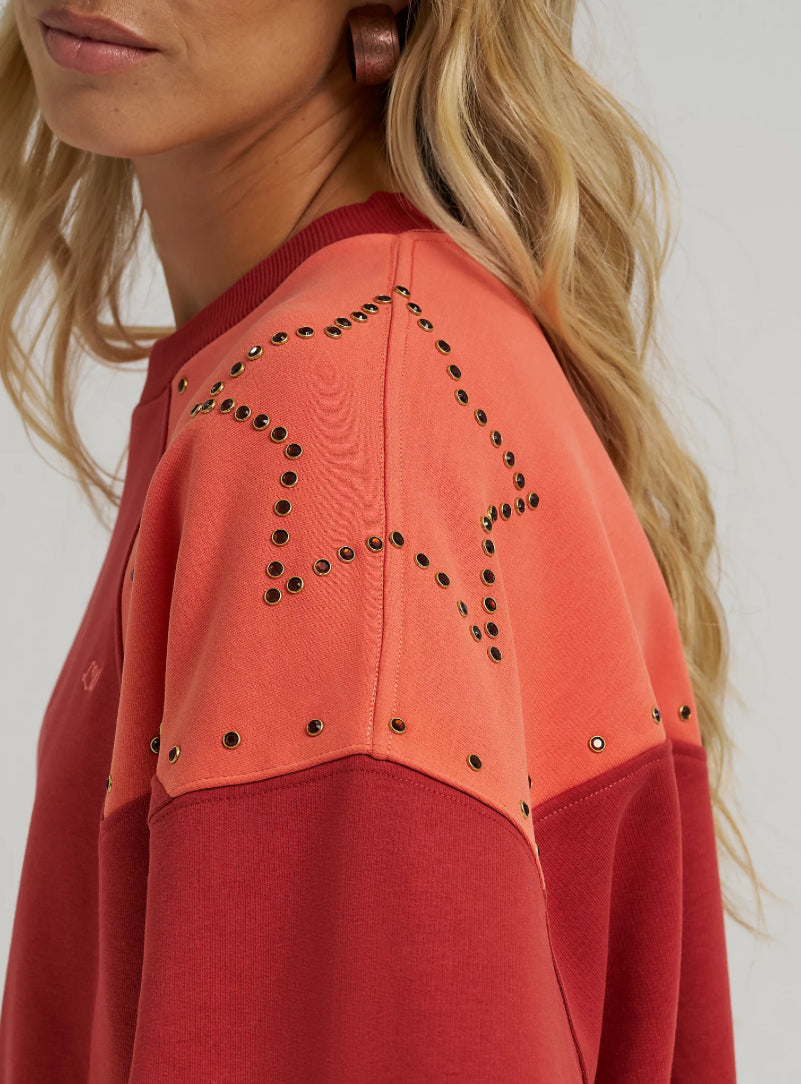 WRANGLER X LAINEY WILSON Studded Star Crewneck Shirt | 112370629