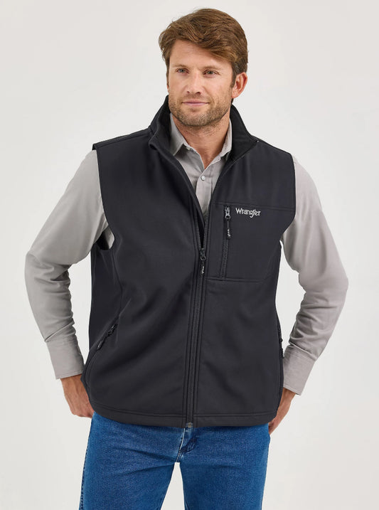 WRANGLER MEN’S Trail Vest, Black  112368286