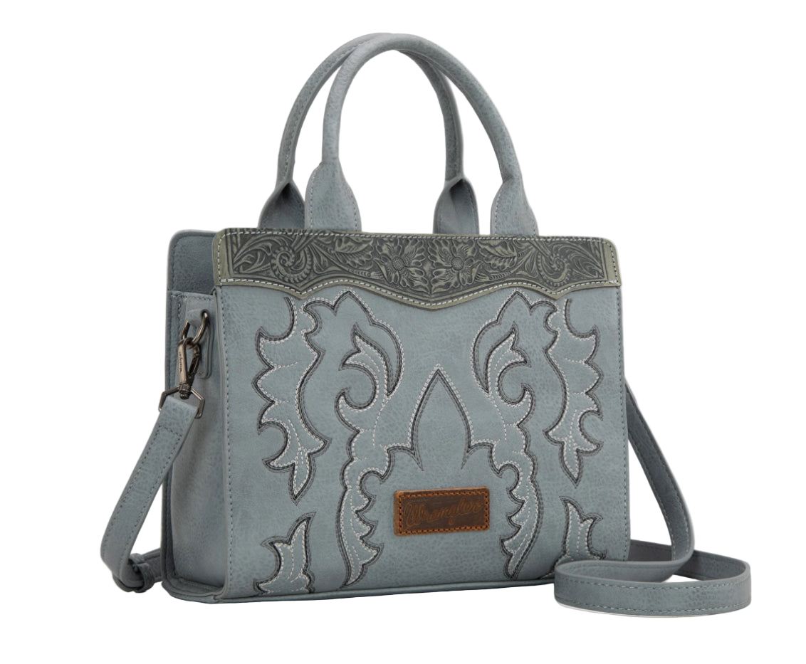 Wrangler Ladies Bootstitch Mini Top Handle, Crossbody, Tote, WG145-9250 Red or Jean