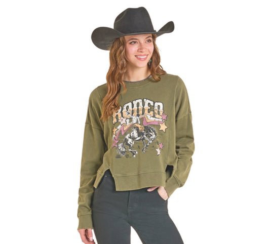 Rock & Roll Ladies Pullover, Long Sleeve BW91T07323