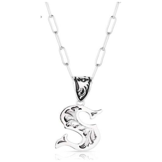 Montana Silversmith - Necklace Engraved Initial - NC6096-S