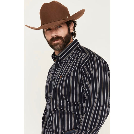Cinch Men's Navy Stripe, Button Down Shirt MTW1106150