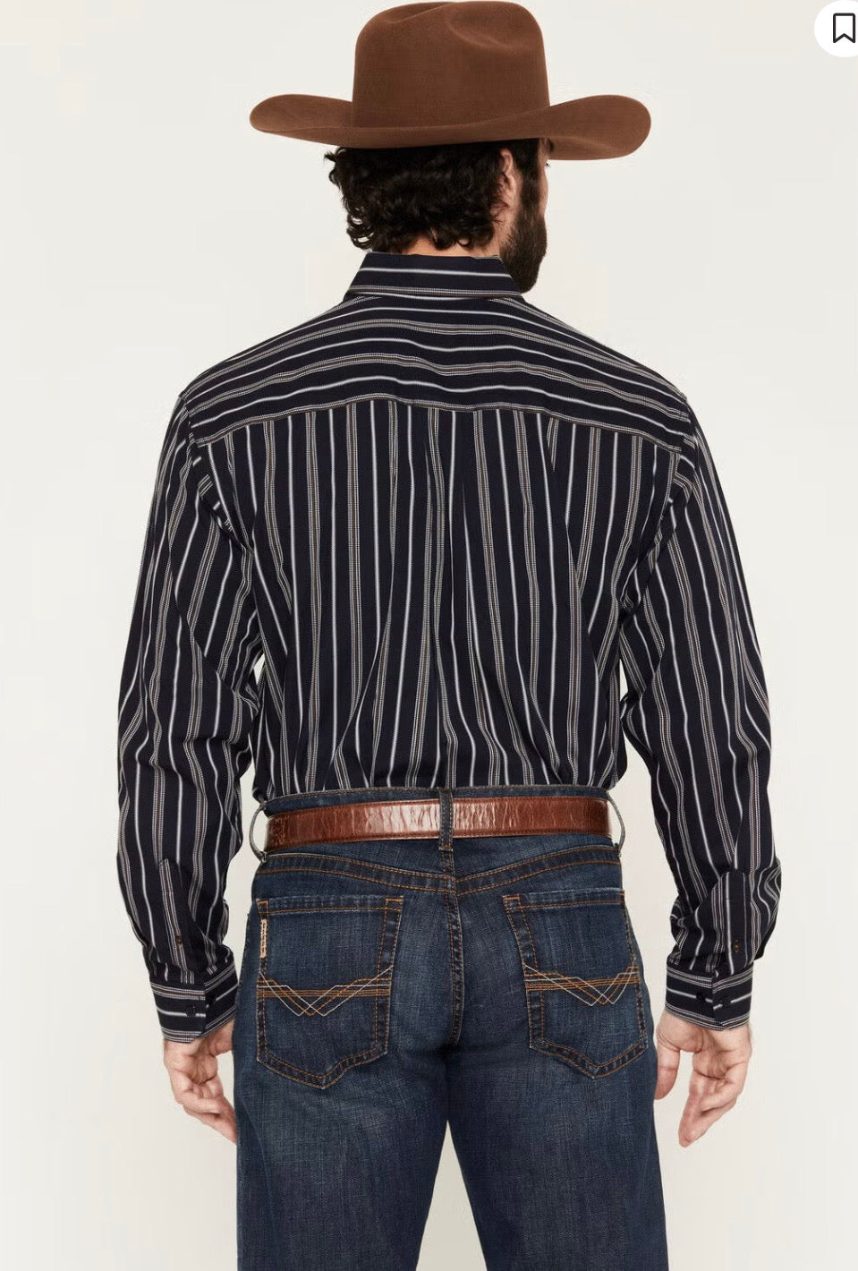 Cinch Men's Navy Stripe, Button Down Shirt MTW1106150