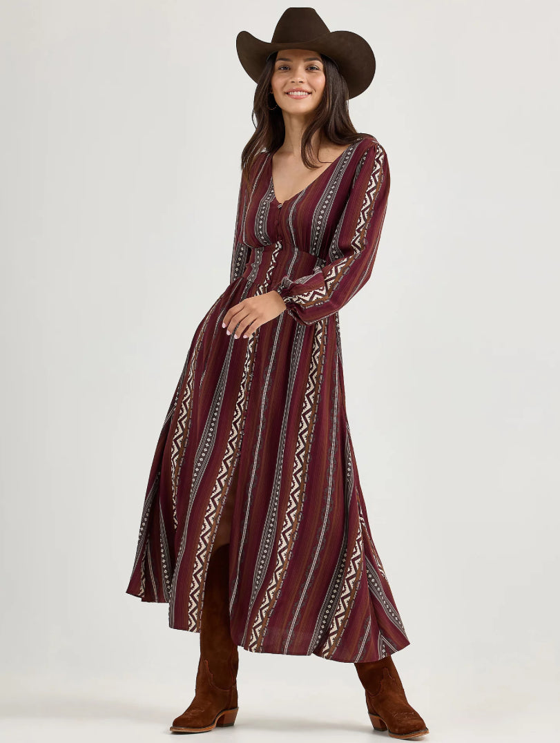 WRANGLER Ladies Dress, Princess Waist, Button Front 112367389