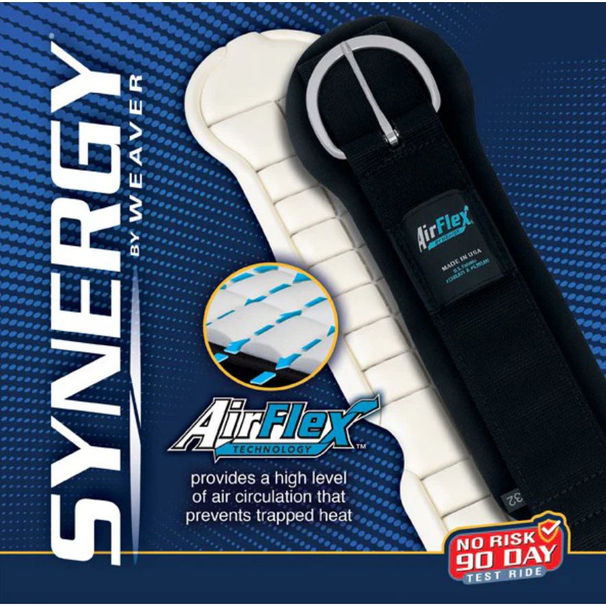 Weaver Synergy Air Flex Straight Cinch with Roll Snug Buckle 35-2410
