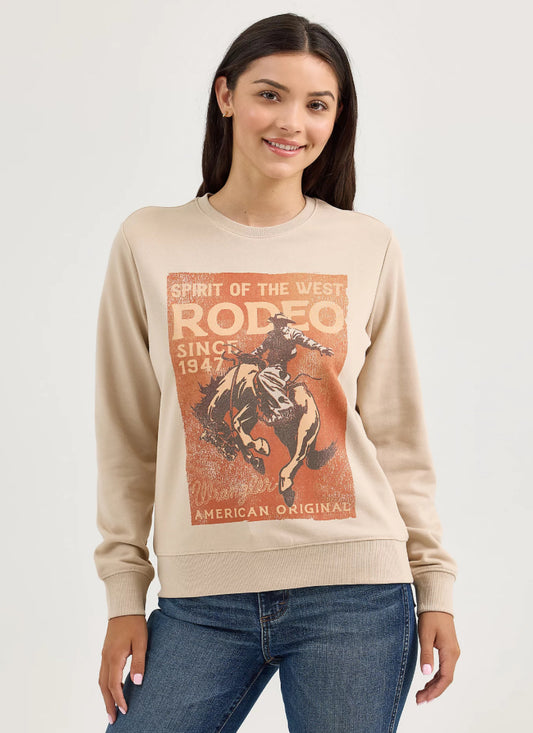 Wrangler Ladies Retro Graphic Crew-Neck Sweater 112365763