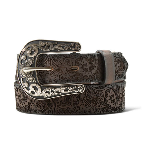 Ariat Girls Belt -Leather, Paisley Embossed A1308602