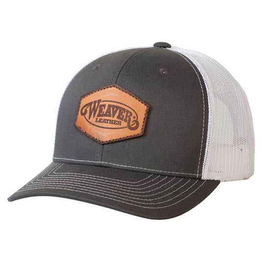 GRAY CAP WITH LEATHER PATCH