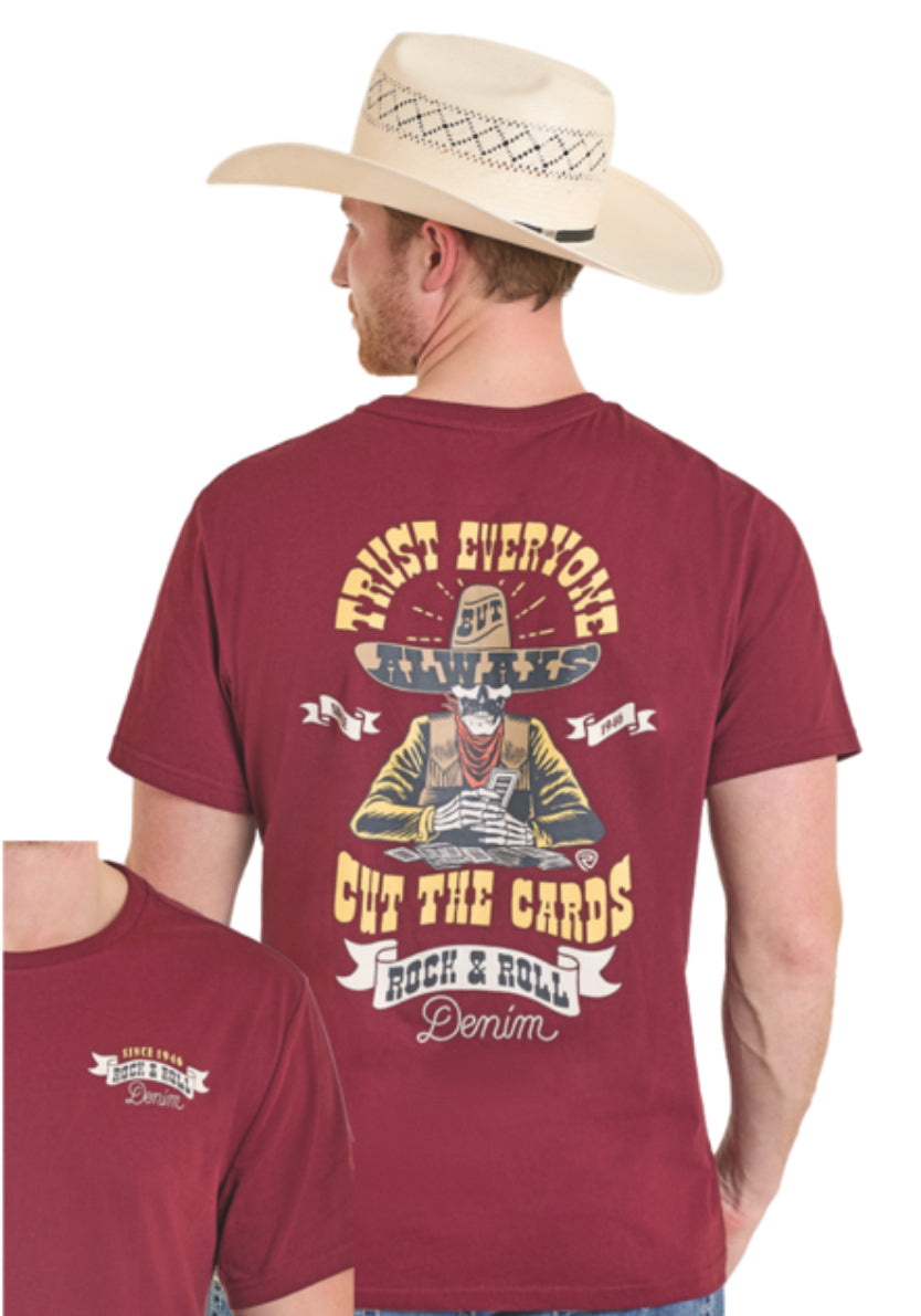 Rock N Roll T-Shirt, “Cut The Cards”
