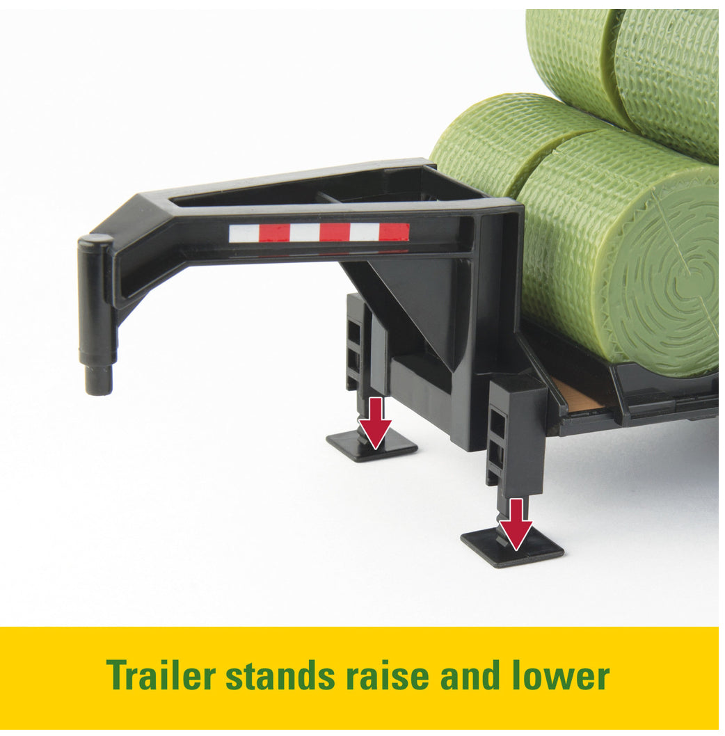 Ford F-350, Gooseneck Trailer & Bales by “Big Roads” Toy LP68114