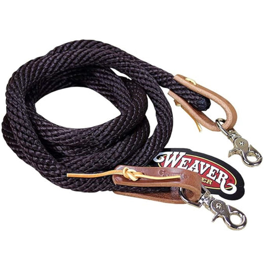 Weaver Poly Rope Rein, 5/8 X8’, Brown or Black 35-2026