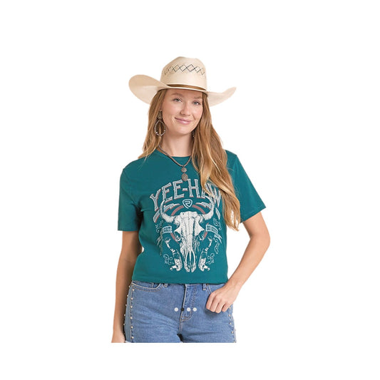 Rock & Roll Unisex T-Shirt, Teal BU21T08876