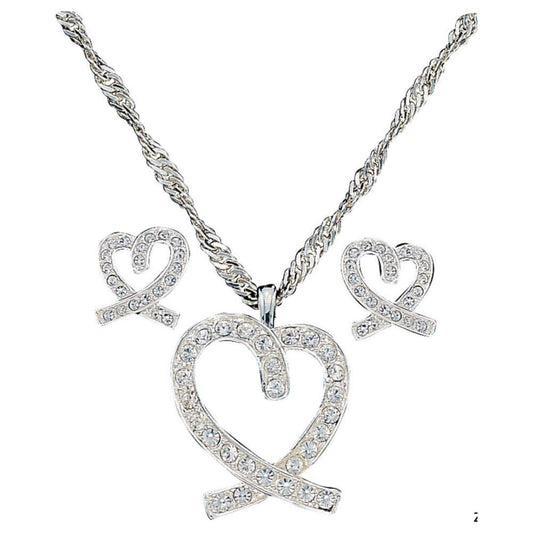 Montana Silversmiths Jewelry Set - A Caring Heart JS744