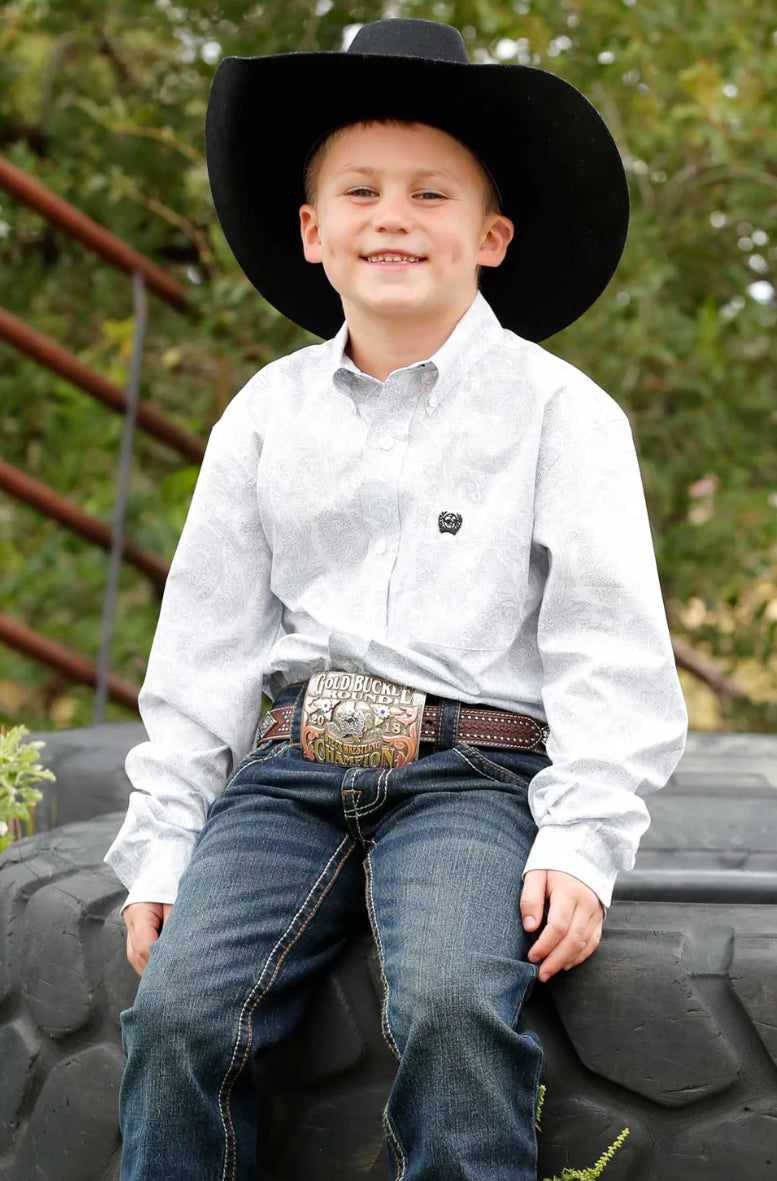 Cinch Boy - Toddler - Infant - Button Shirt, PAISLEY PRINT MTW7061393 & MTW7060393 & MTW7062393