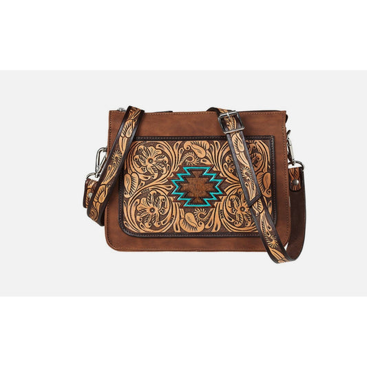 Angel Ranch Ladies Crossbody - Selene Collection, Aztec Filligree D330011402