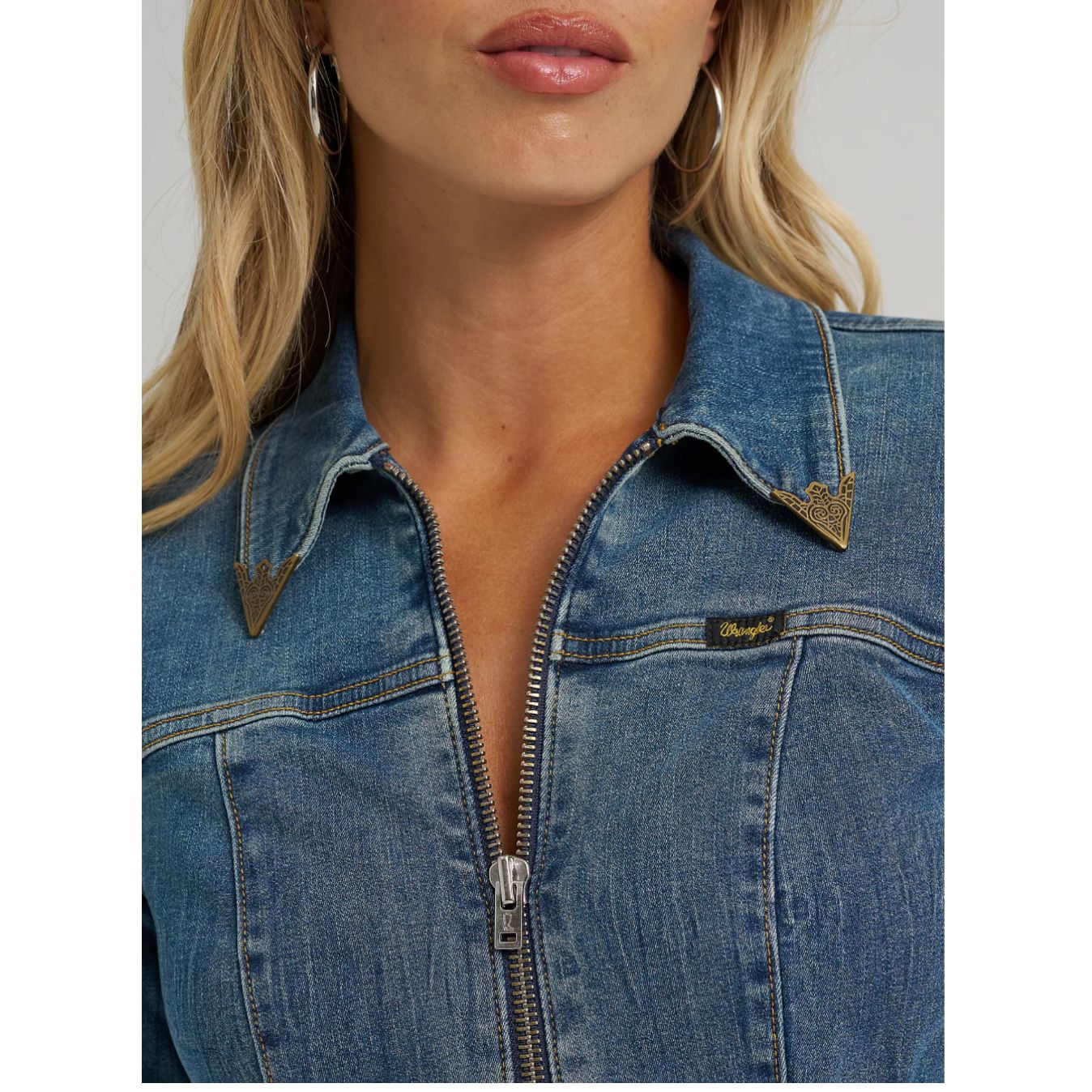 Wrangler Ladies Jean | X LAINEY WILSON, Denim Flare Catsuit 112370417