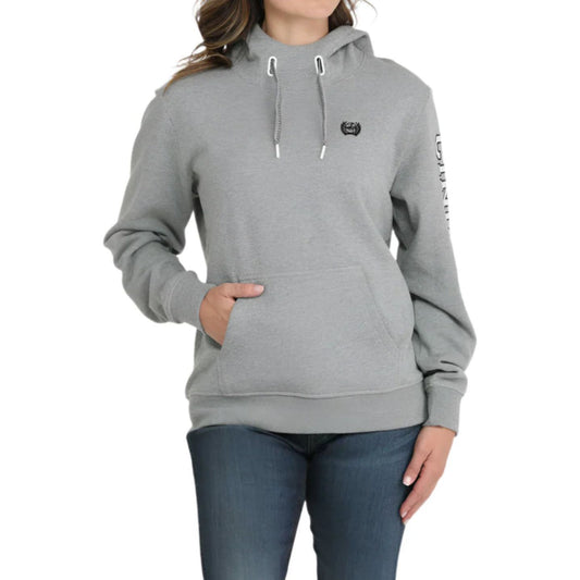 Cinch Ladies Hoodie, Grey - MAK7914001